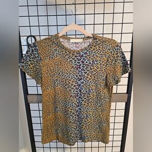 Ulla Johnson Estelle Leopard Print Cotton Jersey T-Shirt